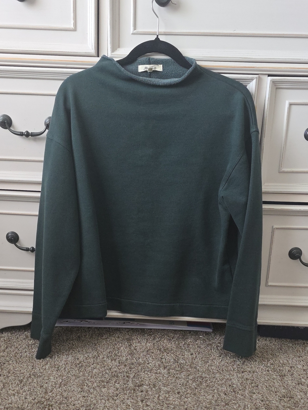 Madewell  Forest Green Crewneck Sweatshirt